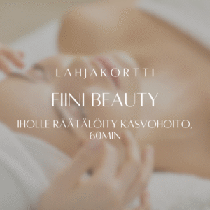 Lahjakortti – FIINI beauty iholle räätälöity kasvohoito, 60min